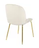 BOBBI bézs színű szék - bársony, arany talapzat