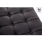 Modesto Design Barcelon Fotel Műbőr Fekete Modern