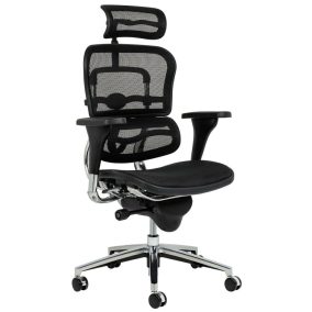 King Home ERGO Ergonomikus Hálós Irodai Szék Fekete