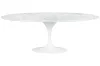 King Home Tulip Ellipse Marble Carrara Étkezőasztal Ovális Márvány Fehér