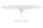 King Home Tulip Ellipse Marble Carrara Étkezőasztal Ovális Márvány Fehér