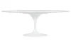 King Home Tulip Ellipse Marble Carrara Étkezőasztal Ovális Márvány Fehér
