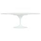 King Home Tulip Ellipse Marble Carrara Étkezőasztal Ovális Márvány Fehér