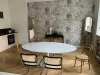 King Home Tulip Ellipse Marble Carrara Étkezőasztal Ovális Márvány Fehér