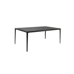   King Home SLIM 140 Étkezőasztal Kerámia Fekete Márvány Hatású