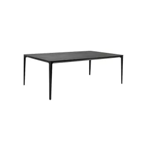 King Home Slim 180 Kerámia Étkezőasztal Fekete Márvány