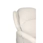   King Home Tape Teddy Forgó Fotel Fehér Plüss Dekoratív Szíjjal