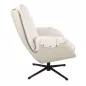 King Home Carino Forgó Fotel Teddy Bézs Kényelmes