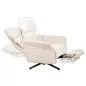   King Home RELAX Forgó Fotel Teddy Bézs Állítható Lábtartóval