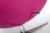 King Home Egg Széles Kasmír Fotel Fukszia Forgatható