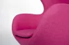 King Home Egg Széles Kasmír Fotel Fukszia Forgatható