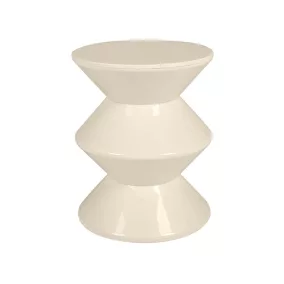 King Home TURN Geometrikus Polipropilén Kisasztal Bézs