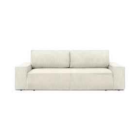 King Home Pillow Kihúzható Kord Kanapé Világos Bézs