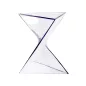   King Home ZIK Átlátszó Geometrikus Polipropilén Kisasztal