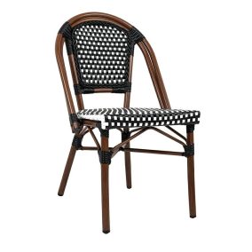   King Home Cafe Paris Alumínium Rattan Szék Dióbarna UV-álló