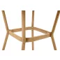   King Home Bistro Paris Rattan Üveglapos Kerti Asztal Világosbarna