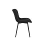 King Home Greg Steppelt PU Bőr Étkezőszék Fekete