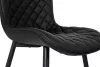 King Home Greg Steppelt PU Bőr Étkezőszék Fekete