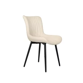 King Home Vela Étkezőszék PU Bőr Bézs Modern