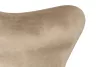 King Home Egg Széles Bársony Fotel Khaki