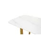   King Home Odeon 180 Márvány Hatású Kerámia Étkezőasztal Fehér Arany
