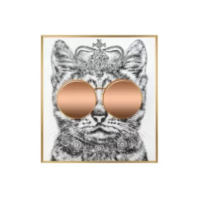 King Home Királyi Macska Tükörfényes Falikép