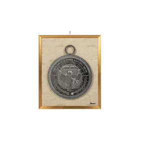   King Home Mystery Clock Antik Óra Művészeti Nyomat Arany Keretben