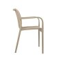 Modesto Strips Polipropilén Bézs Kerti Szék Karfával