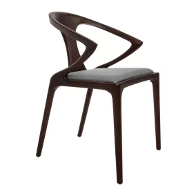 King Home Inez Dió Szék Szürke Párnával