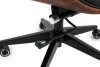 King Home Admiral Prémium Irodai Szék Fekete Műbőr Fa Dekorációval