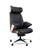 King Home Comandor Prémium Irodai Szék Valódi Bőr Fekete