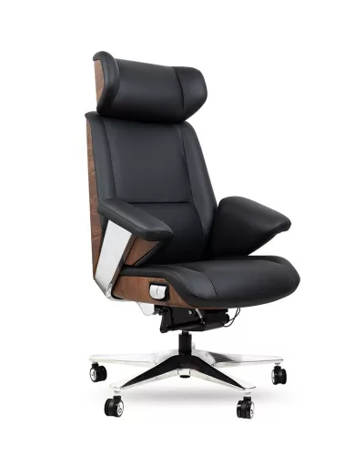 King Home Comandor Prémium Irodai Szék Valódi Bőr Fekete