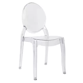 King Home Elizabeth Átlátszó Polikarbonát Szék