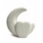 King Home MOON Gyerek Fotel Fehér Plüss Hold