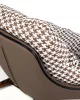 King Home FATTY Hintaszék Barna-Fehér Pepita Kárpitozással