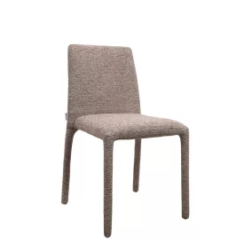   King Home ALYA Étkezőszék Poliészter Barna Strukturált Kárpittal