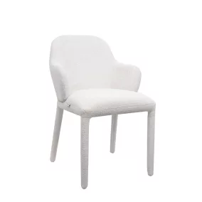 King Home AKIRA szék bézs textil kárpitozott karfával