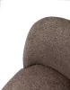 King Home TUYA szék barna poliészter kárpitozott ergonomikus