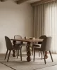King Home TUYA szék barna poliészter kárpitozott ergonomikus