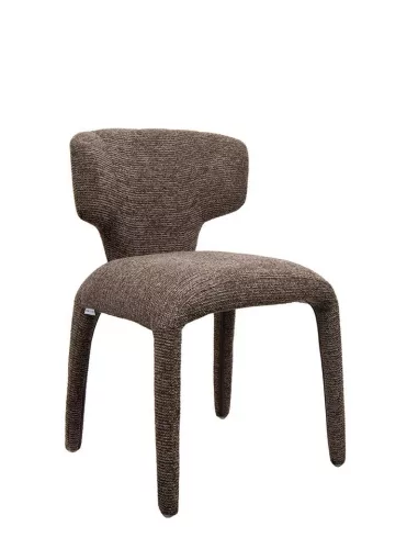 King Home Apulia Designer Szék Poliészter Barna Organikus Forma