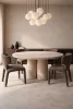 King Home Apulia Designer Szék Poliészter Barna Organikus Forma