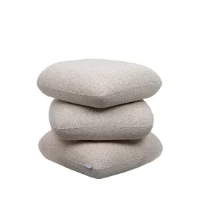 King Home STONES Pufa Boucle Bézs Organikus Forma