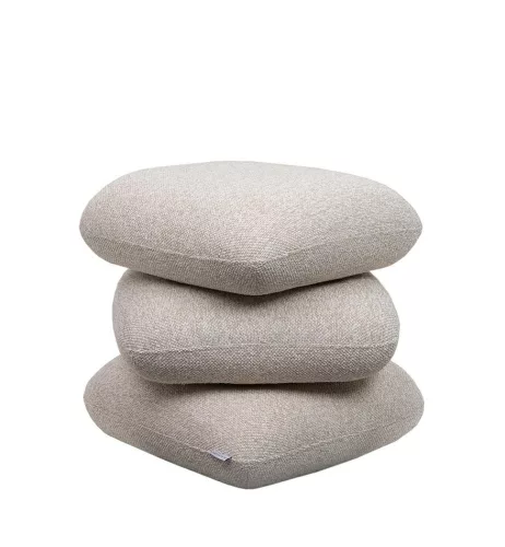 King Home STONES Pufa Boucle Bézs Organikus Forma