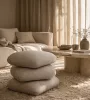 King Home STONES Pufa Boucle Bézs Organikus Forma