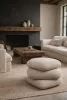King Home STONES Pufa Boucle Bézs Organikus Forma
