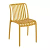 King Home STRIPS kültéri szék műanyag sárga