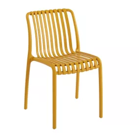 King Home STRIPS kültéri szék műanyag sárga