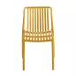 King Home STRIPS kültéri szék műanyag sárga