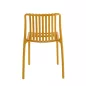 King Home STRIPS kültéri szék műanyag sárga