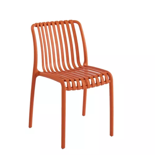 King Home STRIPS Szék Műanyag Narancs Sztapelható